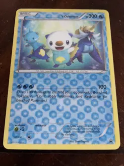 Pokemon Jumbo Oversized 'S Oshawott B&W Black Star Lenticular Promo Card rare - Image 1