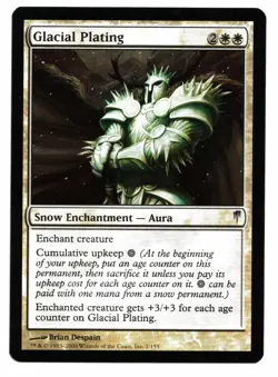 MTG Card: Glacial Plating FOIL 7/155 Coldsnap! - Image 1