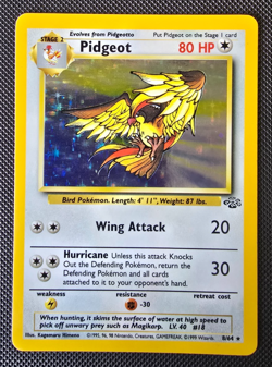 Pokemon WOTC Card - Pidgeot - Jungle Set - Holo Rare - 8/64 - NM-LP - Image 1