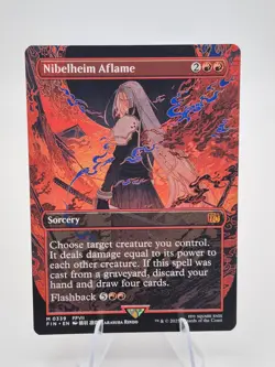 MTG - Nibelheim Aflame (borderless) - FIN 157 Final Fantasy Magic the Gathering - Image 1