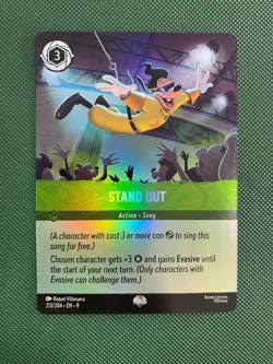 STAND OUT - 213/204 - EPIC FOIL Lorcana Disney TCG Card Fabled EN9 - Image 1