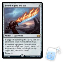 SWORD OF FIRE AND ICE Double Masters Magic MTG MINT CARD - Image 1
