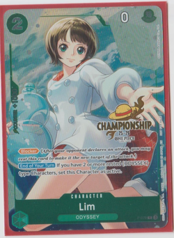 One Piece Card Game - Lim - 25-26 championship pack promo - P-079 - NM - Eng - Image 1