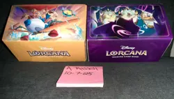 Disney Lorcana Promo Card Storage Boxes Lot Of (2) - Rescue Rangers & Evil Queen - Image 1