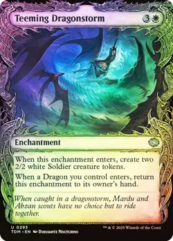 Foil Teeming Dragonstorm (Showcase) [Tarkir: Dragonstorm] MTG - Image 1