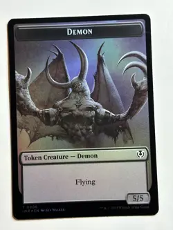 Demon // Human Cleric Double-Sided Token Innistrad Remastered 6 // 19 Foil MTG C - Image 1