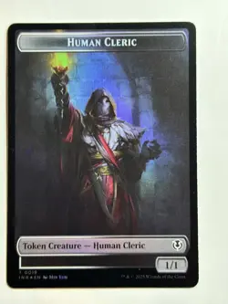 Demon // Human Cleric Double-Sided Token Innistrad Remastered 6 // 19 Foil MTG C - Image 2