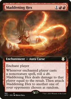 1x - Maddening Hex - (extended art) - CMR: Forgotten Realms - NM MTG - Image 1