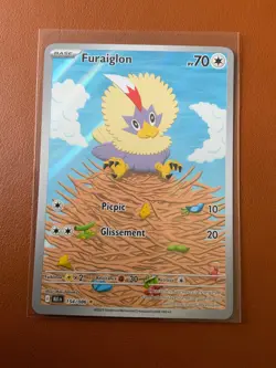Carte Pokemon FURAIGLON 154/086 HOLO AR EV10.5 Foudre Noire BLK FR NEUF - Image 1