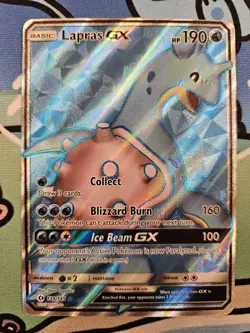 Pokemon TCG: Lapras GX Full Art (139/149) Sun & Moon: Base Set NM - Image 2