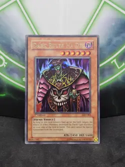 Yugioh Dark Ruler Ha Des LOD-001 Ultra Rare 1st Edition NM - Image 1