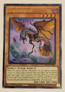 Yu-Gi-Oh Dragonbite Ultra Rare 1st edition BACH-EN081 - Image 1