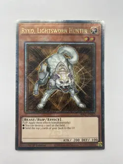 Ryko, Lightsworn Hunter RA02-EN003 Quarter Century Secret Rare 1st Ed Yugioh NM - Image 1