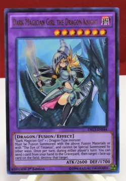 Yu-Gi-Oh DRL3-EN044 Dark Magician Girl The Dragon Knight Ultra Rare 1st edition - Image 2