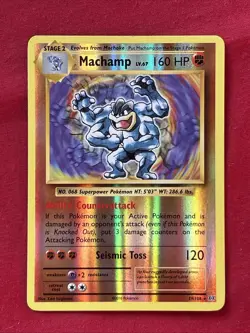 Machamp 59/108 Holo Shiny Card Excellent Condition Pokemon (T75) - Image 1