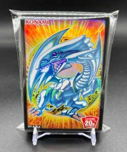 YuGiOh BLUE-EYES WHITE DRGON Card Sleeves 70 sheets 20th Anniversary Campaign - Image 1