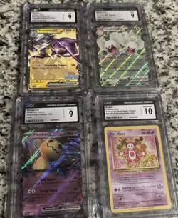 Pokemon Slabs/Graded Cards Lot - 4-Mr Mime,Maushold,Mimikyu,&Toxtricty - Image 1
