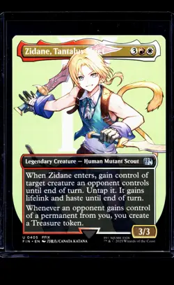 MTG Magic The Gathering FIN Final Fantasy Borderless #405 Zidane Tantalus Thief - Image 1