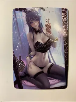 Mai Sakurajima Bunny Girl Senpai Sexy ACG Goddess Waifu Card Holo Doujin Anime - Image 1