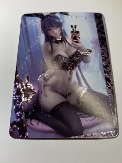 Mai Sakurajima Bunny Girl Senpai Sexy ACG Goddess Waifu Card Holo Doujin Anime - Image 5