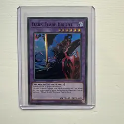 DCR-EN017 Dark Flare Knight Super Rare Unlimited Edition NM Yugioh Card - Image 1