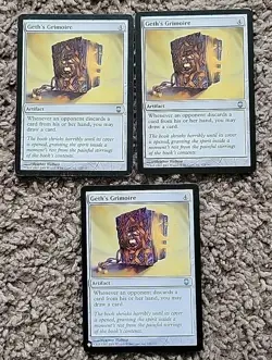 3x X3 Magic the Gathering MTG Geth's Grimoire Darksteel The List Various Sets LP - Image 1