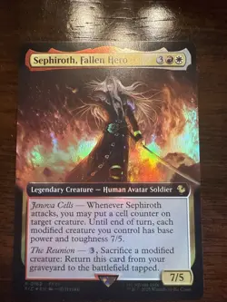 Sephiroth, Fallen Hero (Extended Art) Commander: Final Fantasy Foil - Image 1