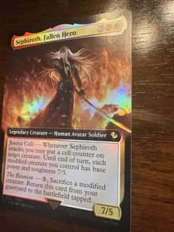 Sephiroth, Fallen Hero (Extended Art) Commander: Final Fantasy Foil - Image 2