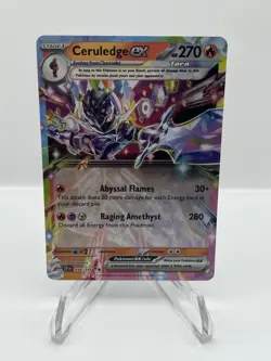 Pokemon TCG Surging Sparks Ceruledge EX 036/191 Holo Double Rare - Image 1