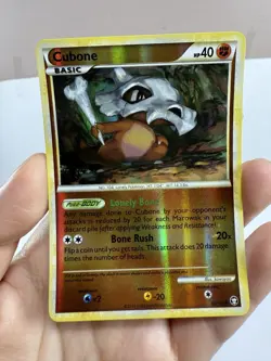 Pokemon Cubone 60/102 HGSS Triumphant Common Reverse Holo - Image 2