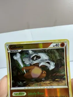 Pokemon Cubone 60/102 HGSS Triumphant Common Reverse Holo - Image 3
