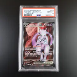 PSA 10 Team Rocket's Mewtwo ex 213/182 Pokemon Destined Rivals Full Art Graded - Image 1