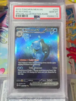 Blastoise Ex 200/165 Pokemon 2023 Mew En-151 Special Illustration Rare PSA 10 - Image 1