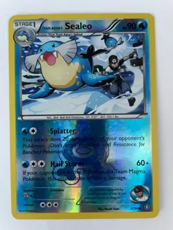 Pokemon TCG Team Aqua's Sealeo Double Crisis 4/34 Reverse Holo Common NM/MT - Image 1