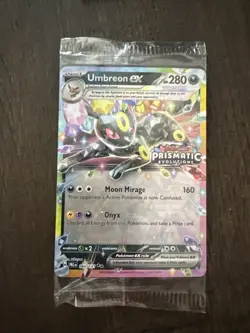 SEALED Umbreon Ex Stamped Pokemon Prismatic Evolutions Promo Surprise Box 60/131 - Image 1