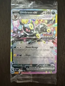 SEALED Umbreon Ex Stamped Pokemon Prismatic Evolutions Promo Surprise Box 60/131 - Image 3