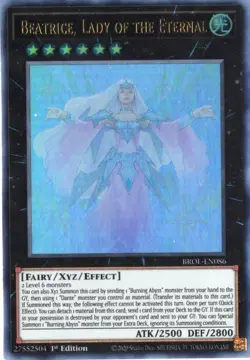 Yu-Gi-Oh! Beatrice, Lady of the Eternal 1st Ed. BROL-EN086 Ultra Rare NM/LP x1 - Image 1