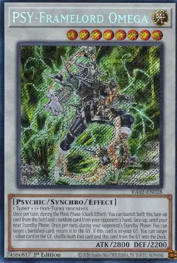 Yu-Gi-Oh! PSY-Framelord Omega 1st Ed. RA02-EN028 Secret Rare NM/LP x1 - Image 1
