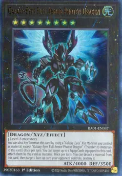 Yu-Gi-Oh! Galaxy-Eyes Full Armor Photon Dragon RA01-EN037 Ultra Rare NM/LP x1 - Image 1