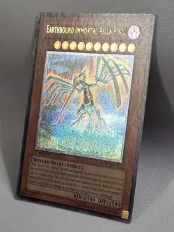 YuGiOh Earthbound Immortal Aslla Piscu RGBT-EN019 1st Edition Ultimate Rare LP - Image 3