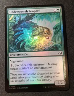 Undergrowth Leopard - Foil - TDM - MTG - EN - NM - 0165 - Image 1
