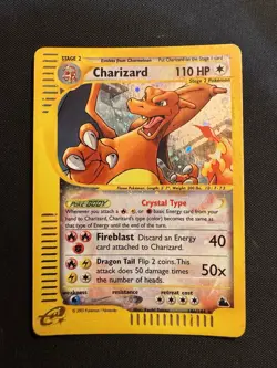 Skyridge Crystal Charizard Holo Pokemon Card 146/144 Grail Card - Image 1