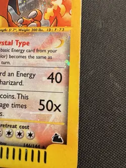 Skyridge Crystal Charizard Holo Pokemon Card 146/144 Grail Card - Image 5