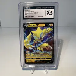 CGC 9.5 Zeraora V 053/159 Crown Zenith Full Art Double Rare Pokemon Card - Image 1