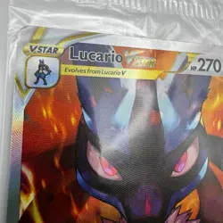 Lucario VSTAR SWSH291 Crown Zenith Black Star Promo Pokemon Card SEALED - Image 5