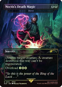 MTG - Noctis's Death Magic - Foil - Final Fantasy Secret Lair - Magic - Image 1