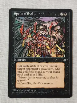 NM Spoils of Evil Ice Age Mtg Magic the Gathering - Image 1