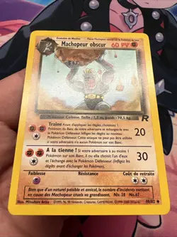 Carte Pokemon Machopeur Obscur 40/82 Francais Vf Fr Wizard Team Rocket - Image 4