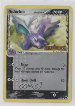 Nidorino Reverse Foil Pokemon EX Dragon Frontiers #35 2006 - Image 1