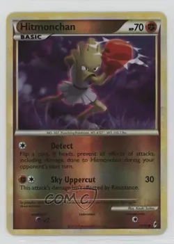 Hitmonchan Reverse Foil Pokemon HeartGold & SoulSilver Call of Legends #57 - Image 1